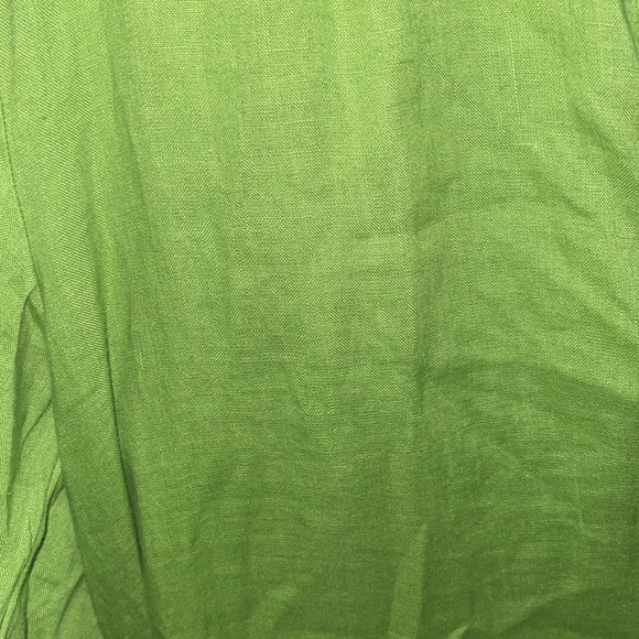 Neck Tie 100% European Apple Green  Linen By Zara NWT - Picture 7 of 8